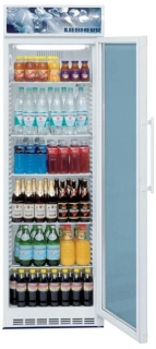 Prosklená lednice BCDv 4312 D25 - samozavírací dveře