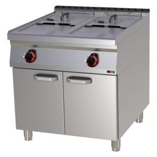 Fritéza elektrická dvojitá 0,8 kW/l, 17+17 l s podestavbou 400 V | REDFOX - FE 90/80-17 E